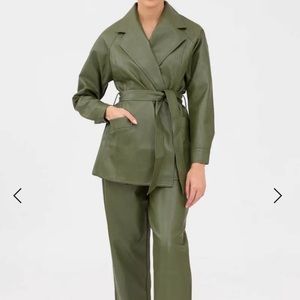 Finders Keepers - IZZY RECYCLED PU JACKET, GREEN
